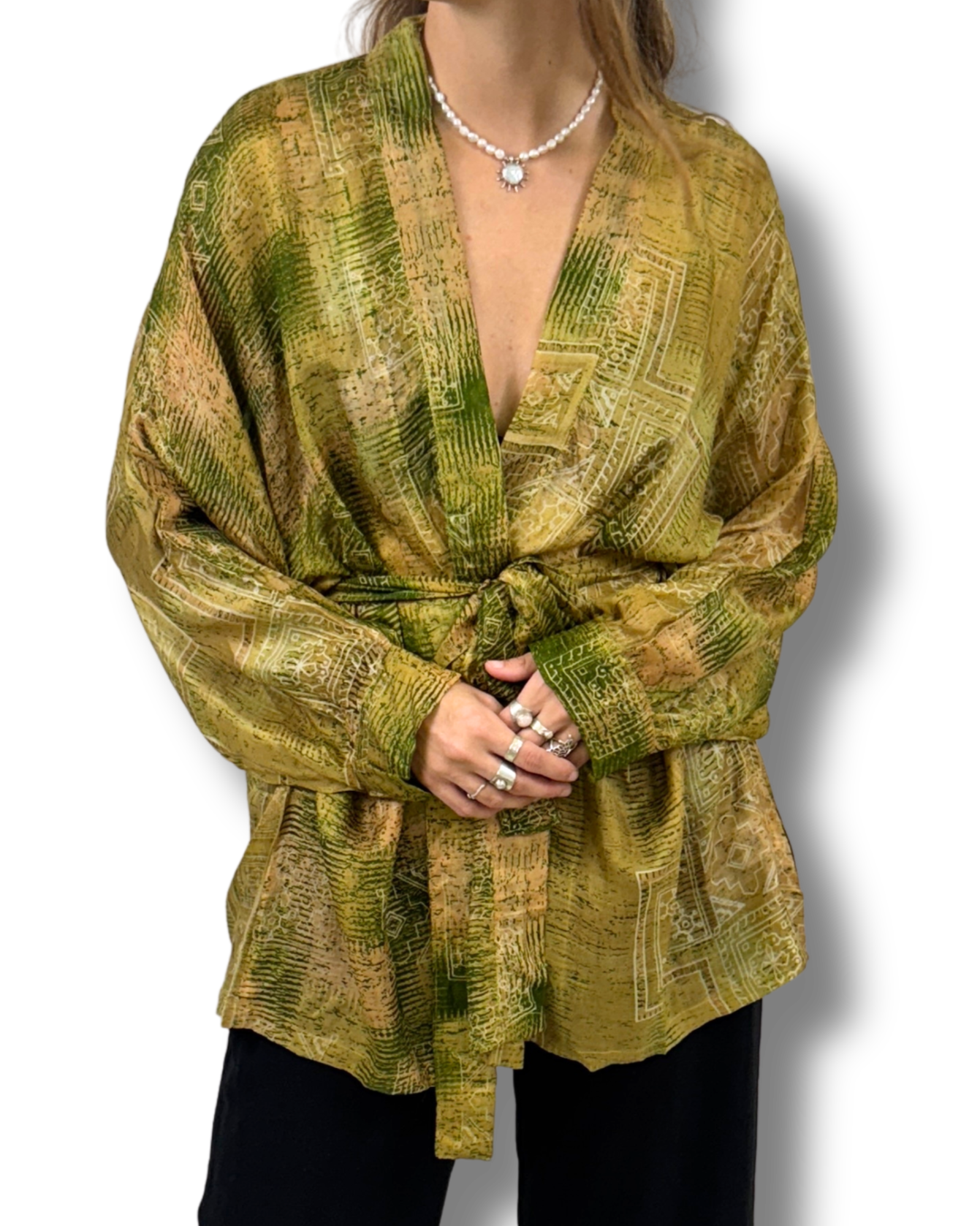 Hedvabne Kimono Reina