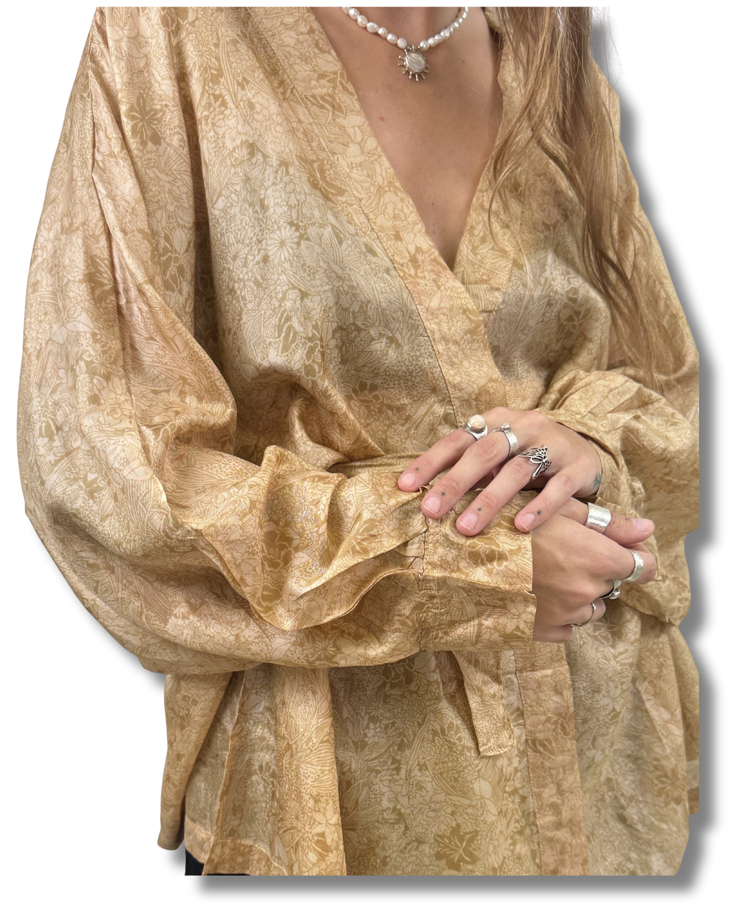 Hedvábné kimono Sita