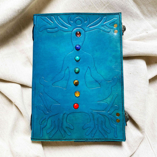 Dhiṣṇya धिष्ण्य - kožený zápisník (MAX) - Ashariya