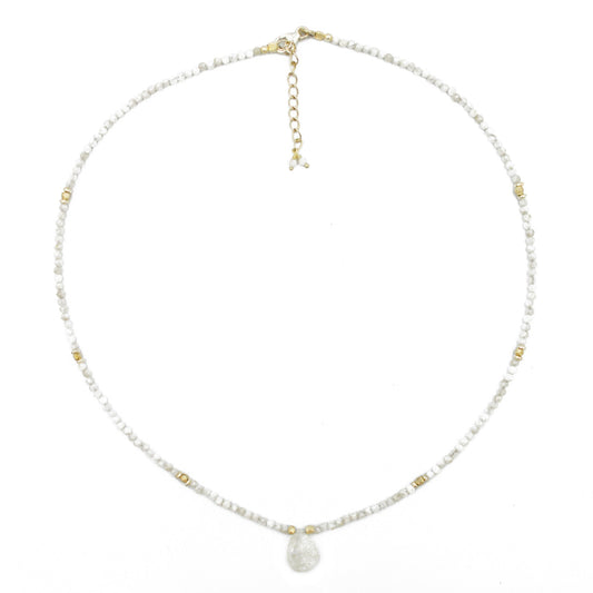 Candra चन्द्र - moonstone necklace