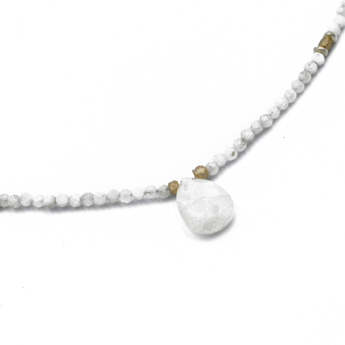 Candra चन्द्र - moonstone necklace