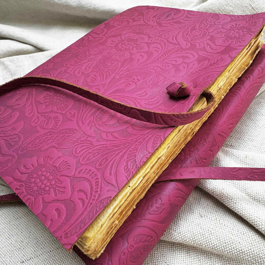 Sarasvati सरस्वती - leather diary (large)