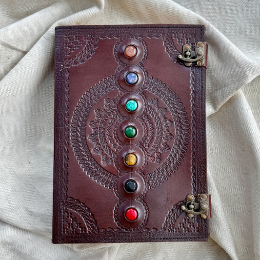 Anusaṃdhā अनुसंधा - leather notebook (large)