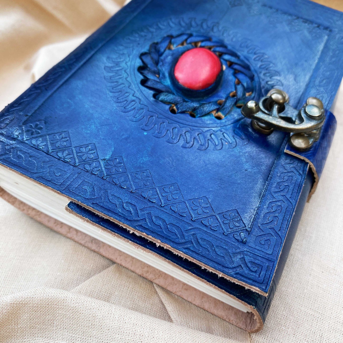 Bhagya भाग्य - kožený zápisník (malý)