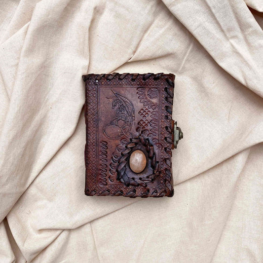 Akaza आकाश - kožený zápisník s drakem(MINI)