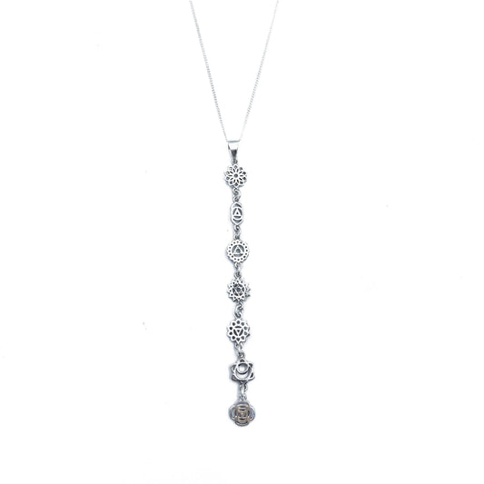 ČakraSádhana चक्रसाधन - čakrový stříbrný náhrdelník malý