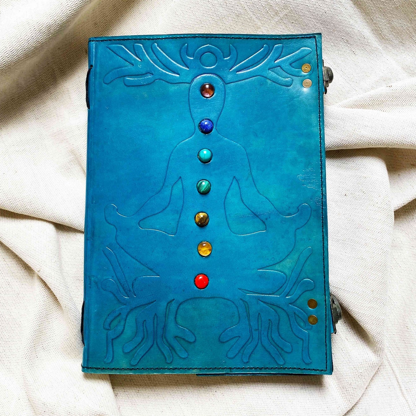 Anusaṃdhā अनुसंधा - leather notebook (large)