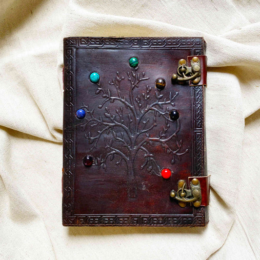 Daiva दैव - leather notebook (large)