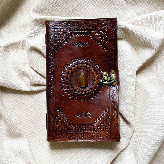 Srijana सृजन - kožený zápisník (velký)